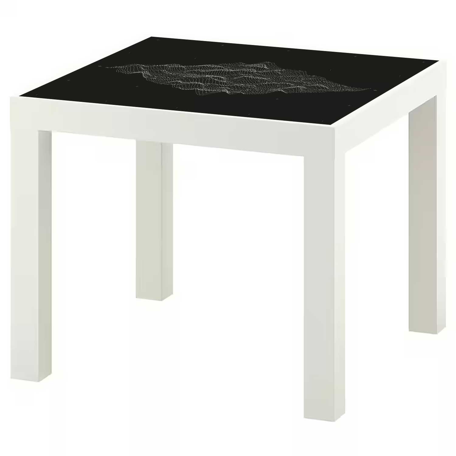 Möbelfolie für IKEA Lack Tisch 55x55 cm 'FUI Grid'