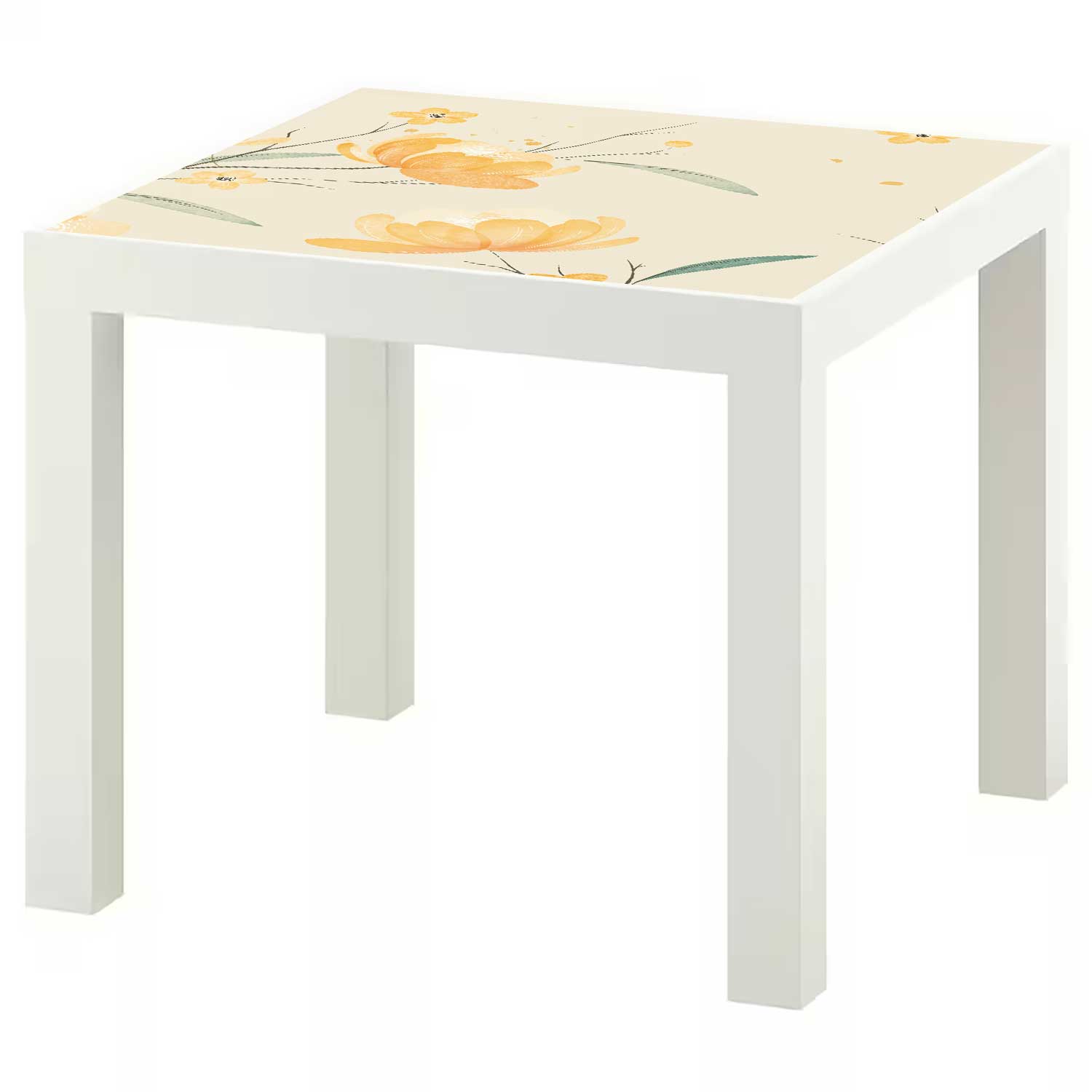 Möbelfolie für IKEA Lack Tisch 55x55 cm 'Blütenzeit'