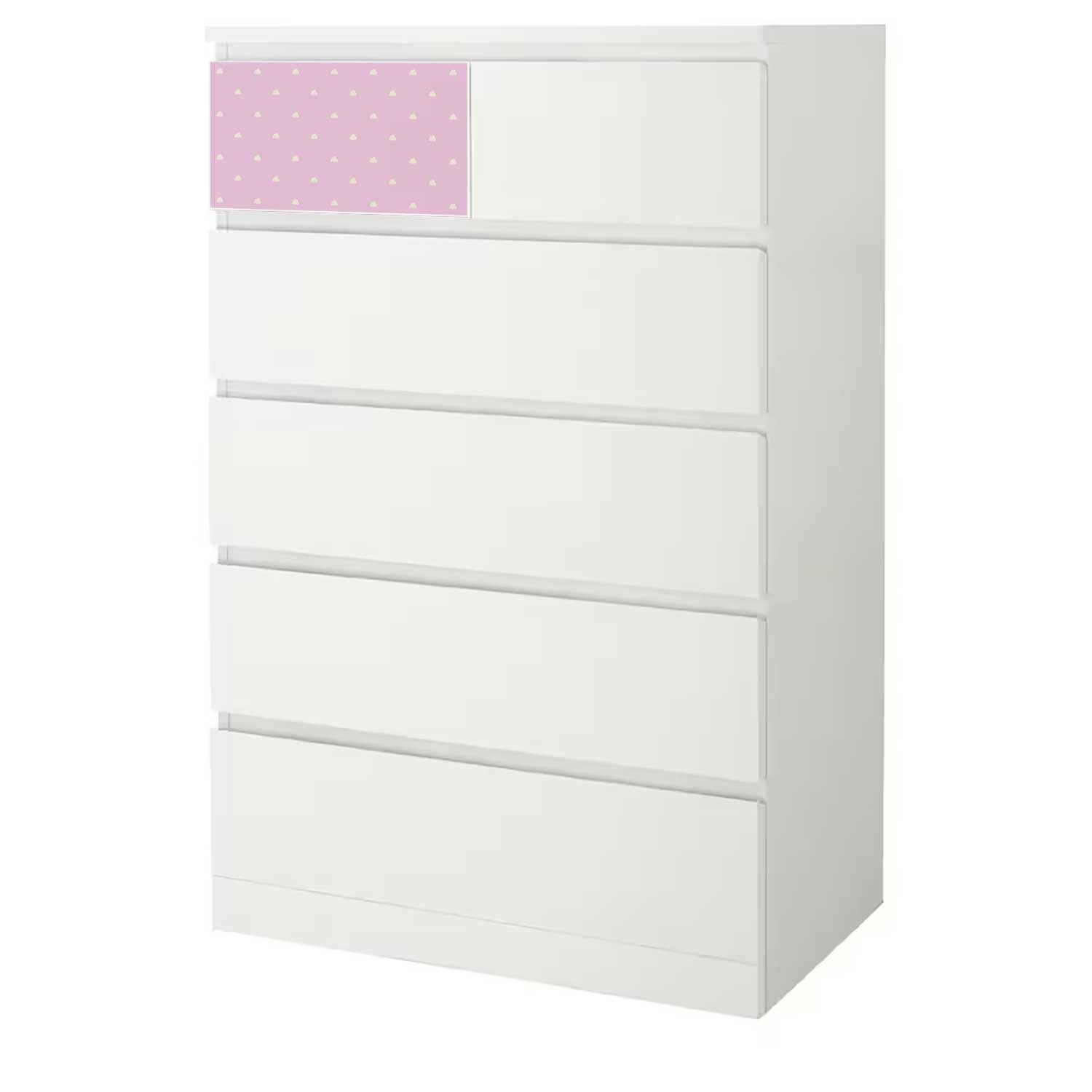 Möbelfolie Kinder für IKEA MALM 6-Schubladen 80x123 'Wolken'