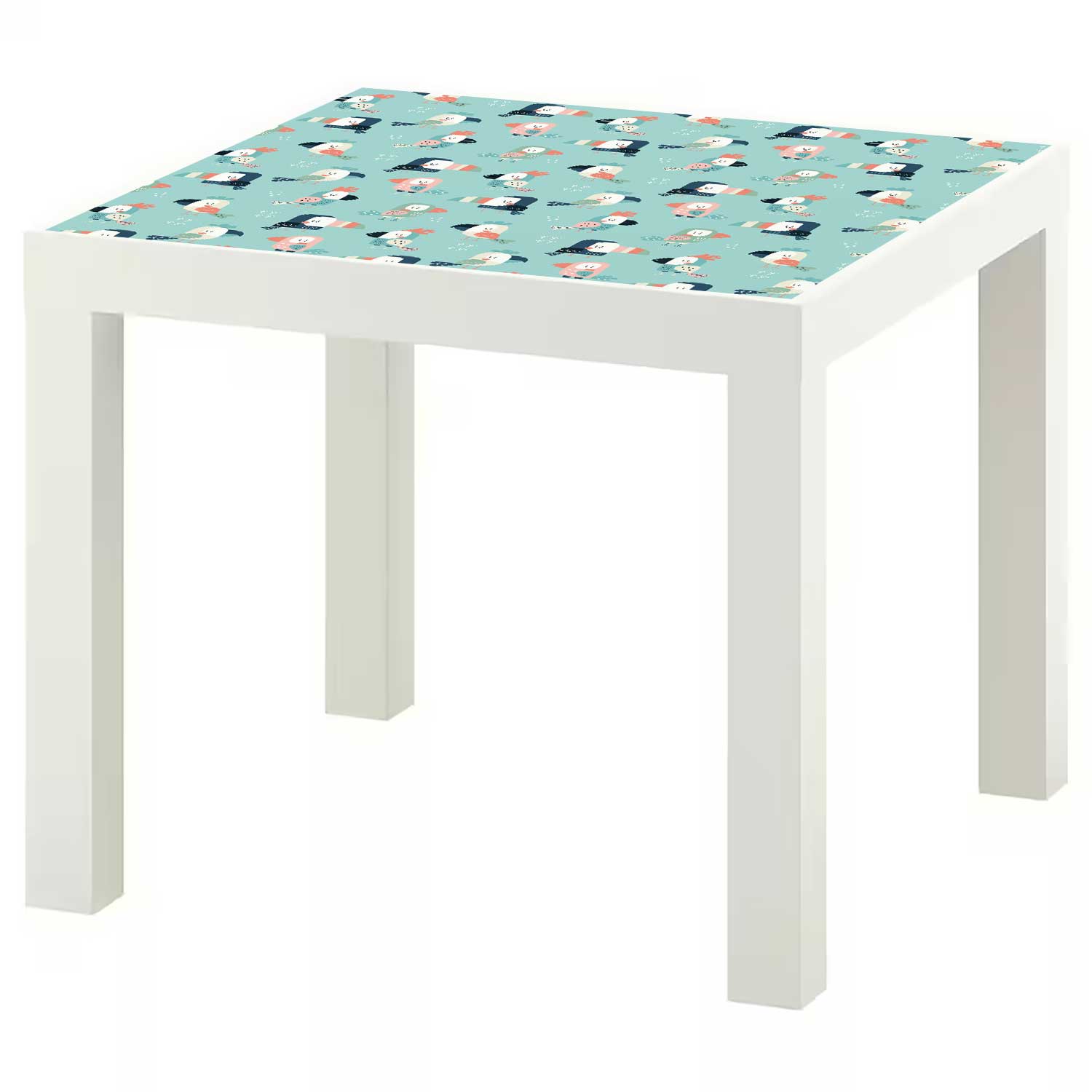 Möbelfolie Kinder für IKEA Lack Tisch 55x55 cm 'Papagei'