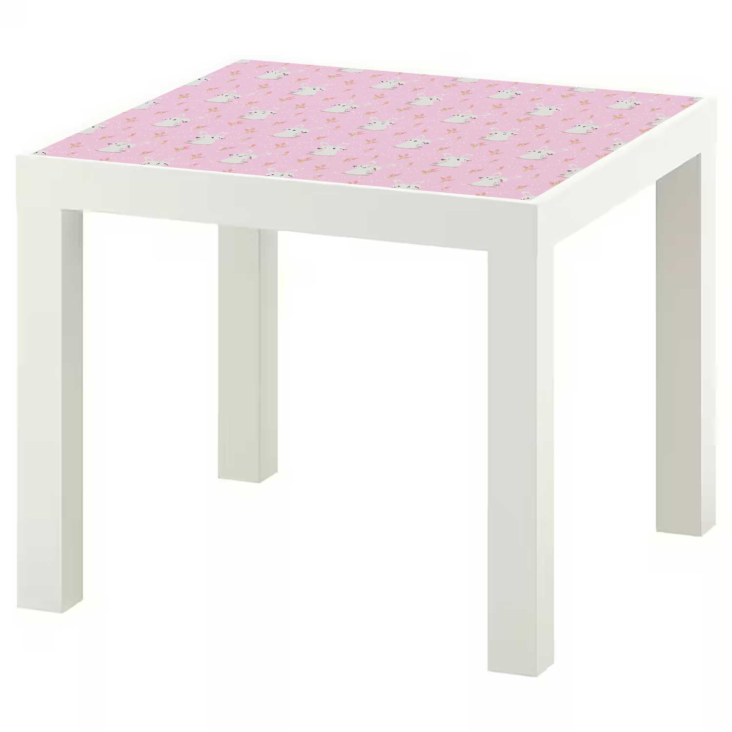 Möbelfolie Kinder für IKEA Lack Tisch 55x55 cm 'Hasen'