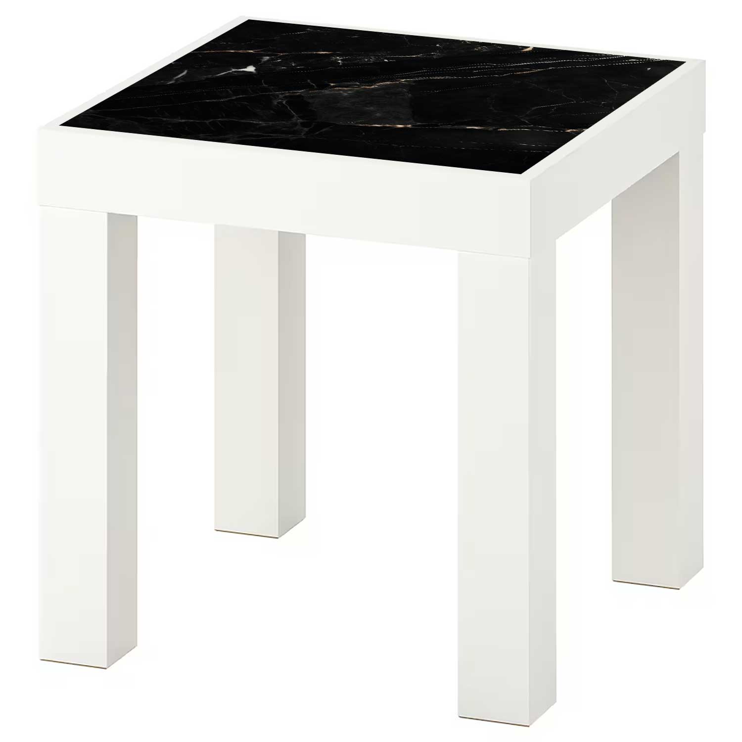 Möbelfolie für IKEA Lack Tisch 35x35 cm 'Marmor Gold'