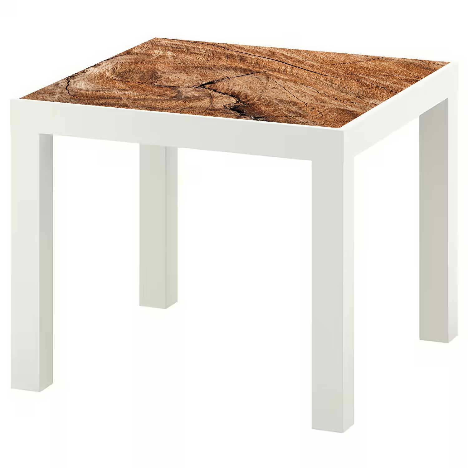 Möbelfolie für IKEA Lack Tisch 55x55 cm 'Holz Rustikal'