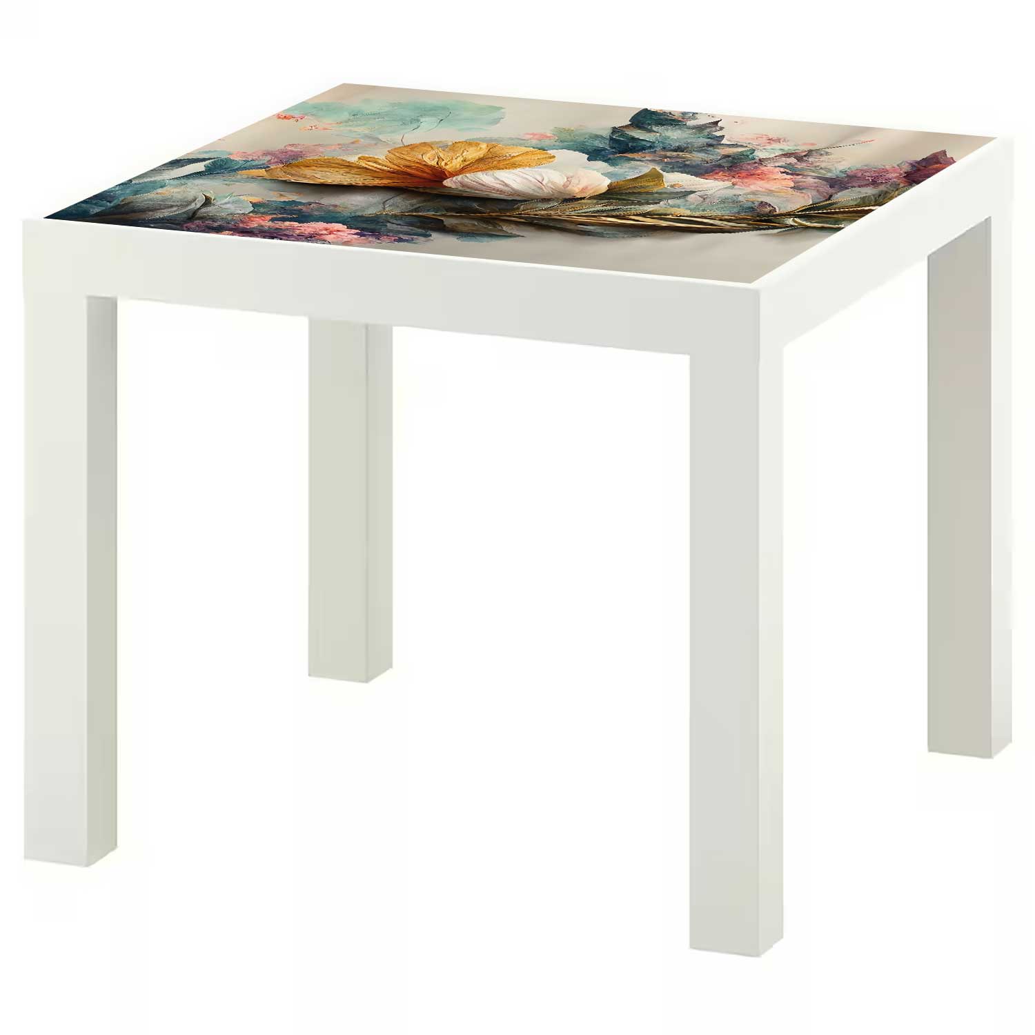 Möbelfolie für IKEA Lack Tisch 55x55 cm 'Blumenstrauß'