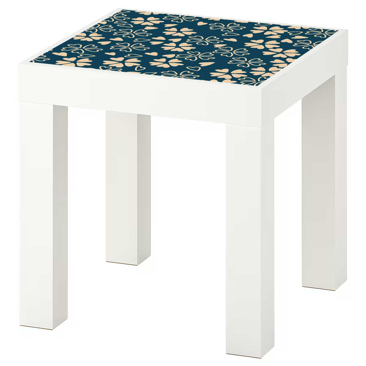 Möbelfolie für IKEA Lack Tisch 35x35 cm 'Blüten'