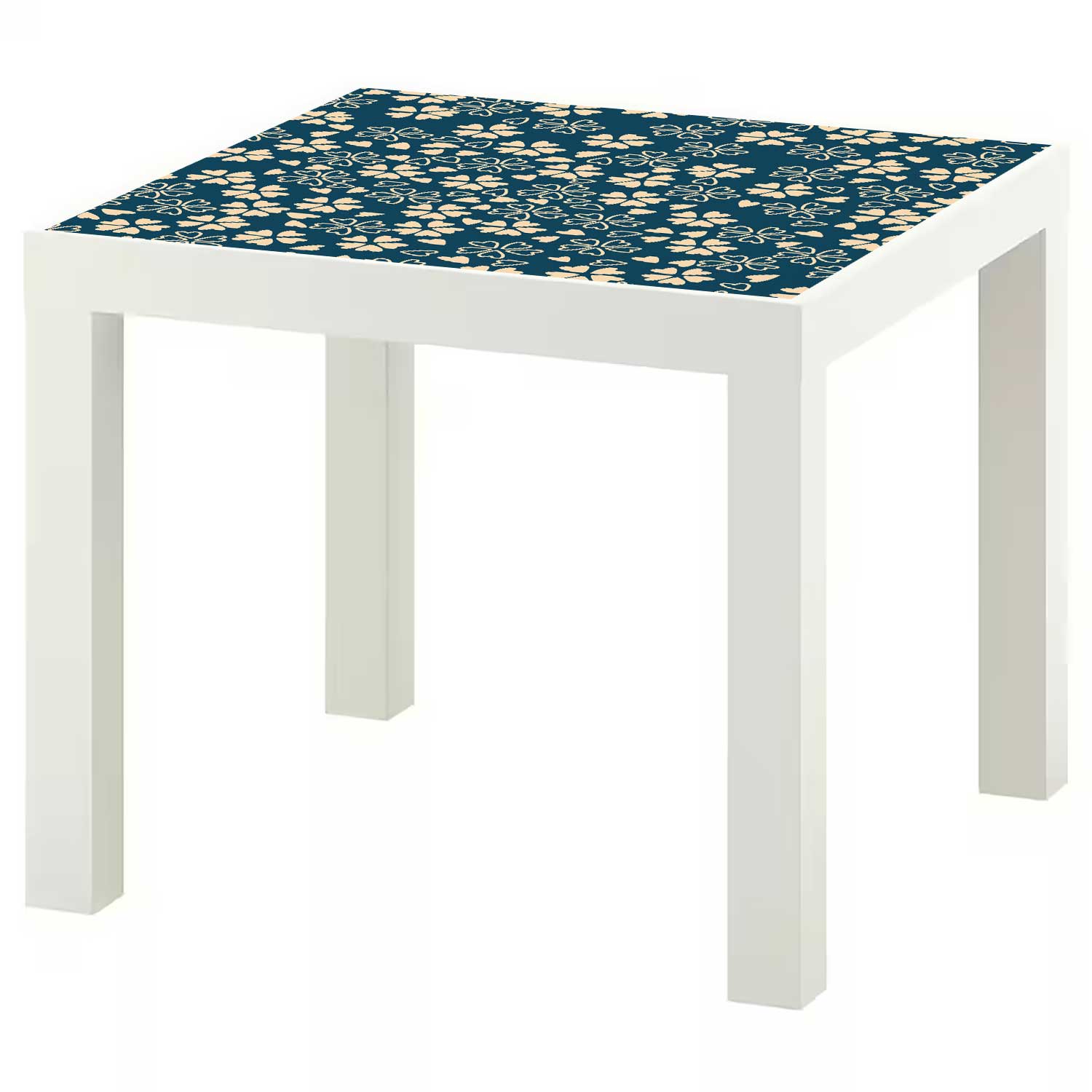 Möbelfolie für IKEA Lack Tisch 55x55 cm 'Blüten'