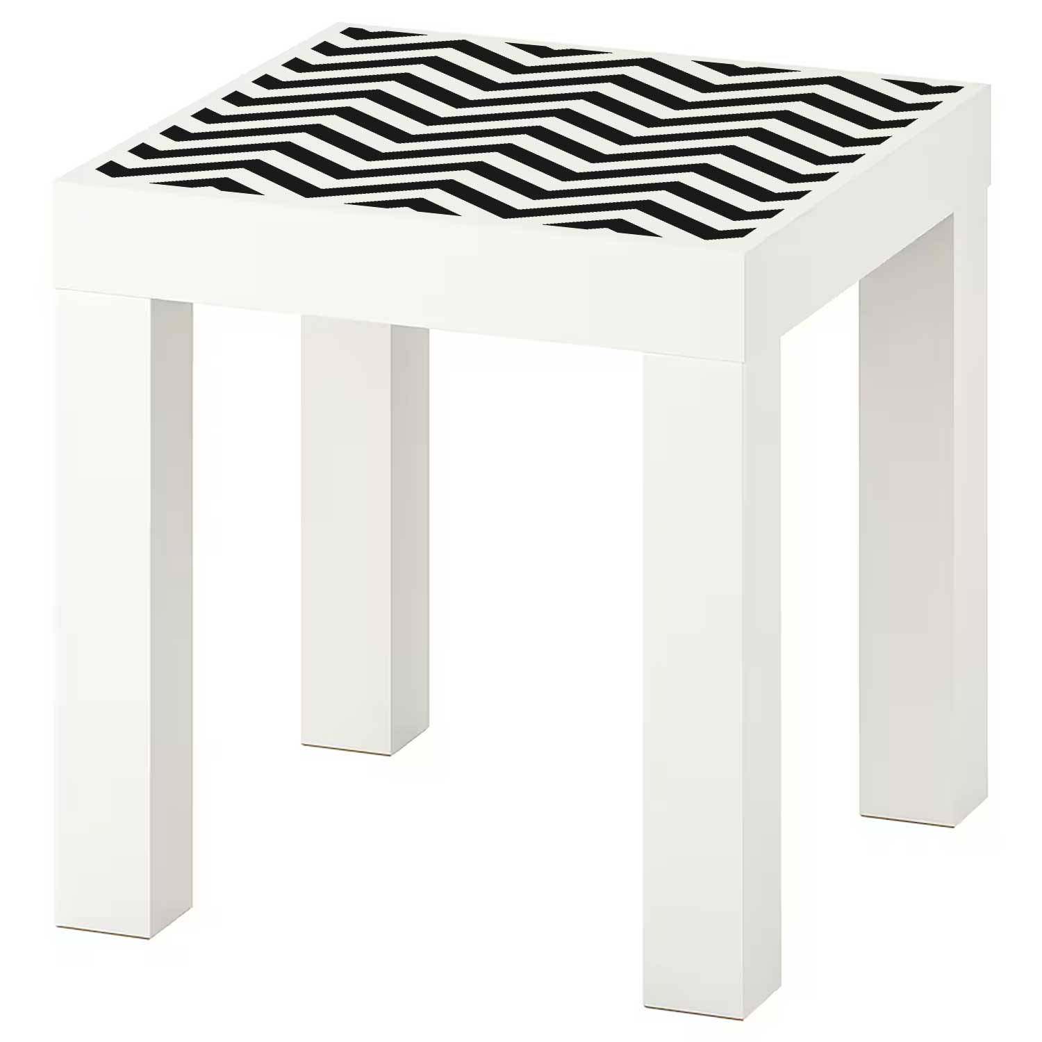 Möbelfolie für IKEA Lack Tisch 35x35 cm 'Zigzag'