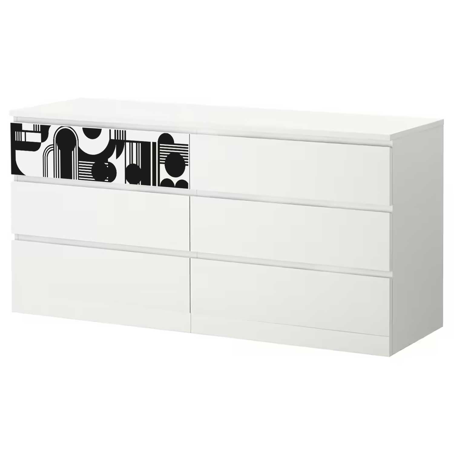 MALM 6-Schubladen Art Deco 2 - sköna-f2da