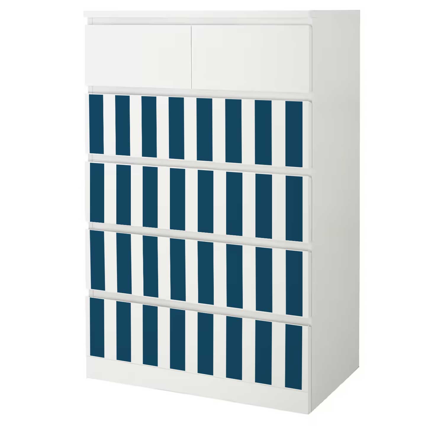 Möbelfolie für IKEA MALM 6-Schubladen 80x123 'Streifen'