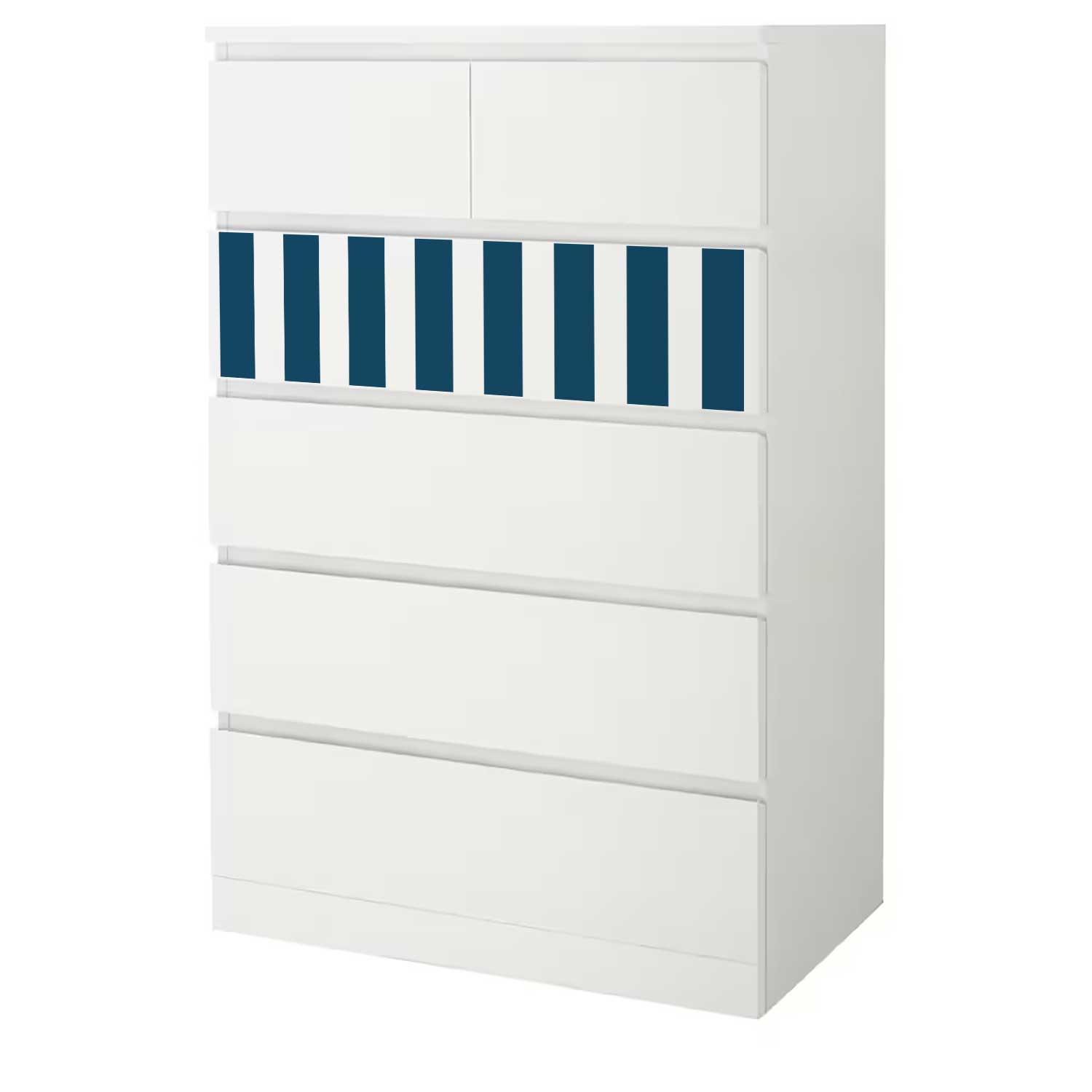 Möbelfolie für IKEA MALM 6-Schubladen 80x123 'Streifen'