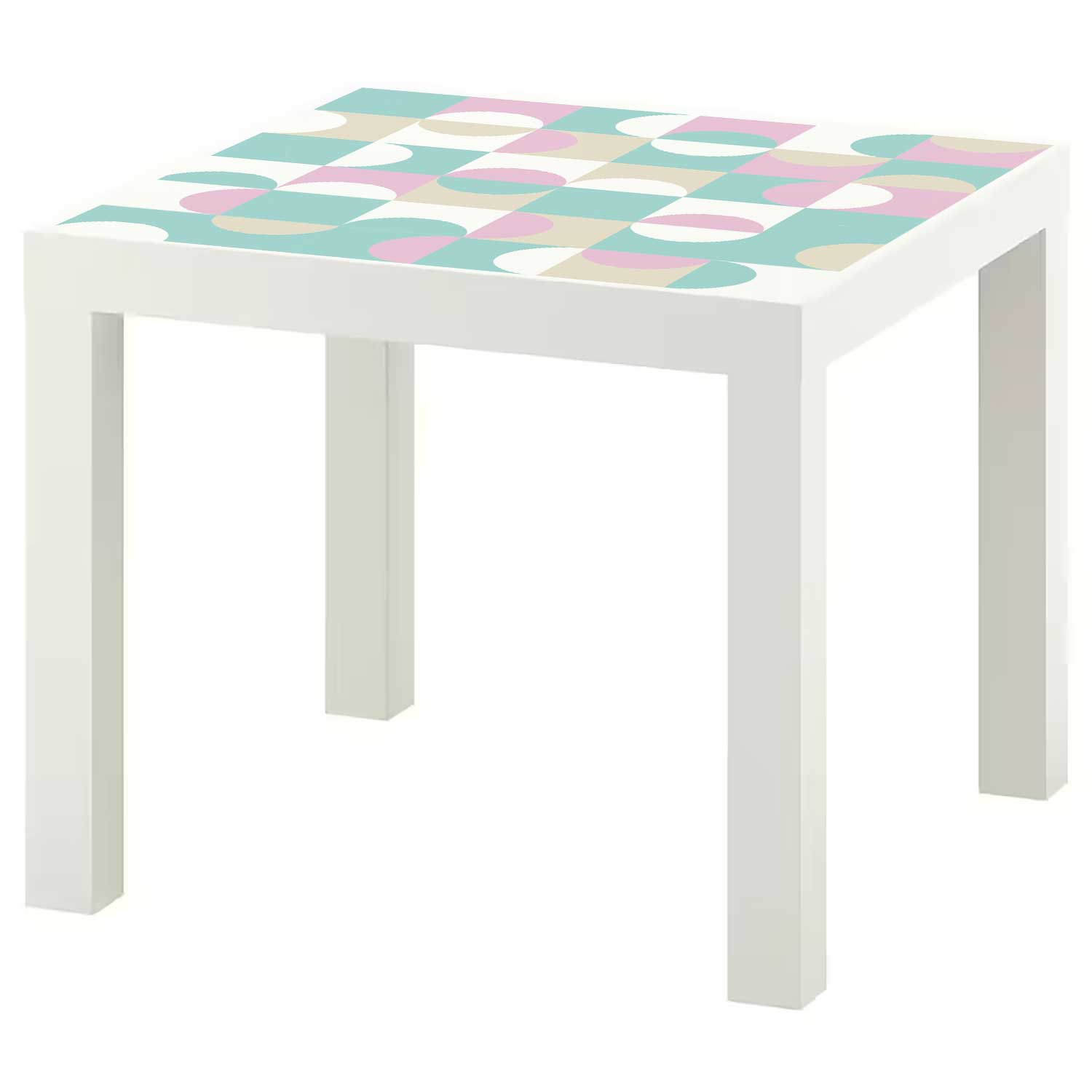 Möbelfolie für IKEA Lack Tisch 55x55 cm 'Bauhaus Fliesen'