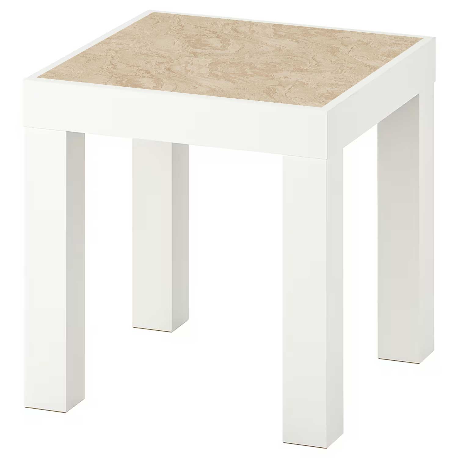 Möbelfolie für IKEA Lack Tisch 35x35 cm 'Travertin'