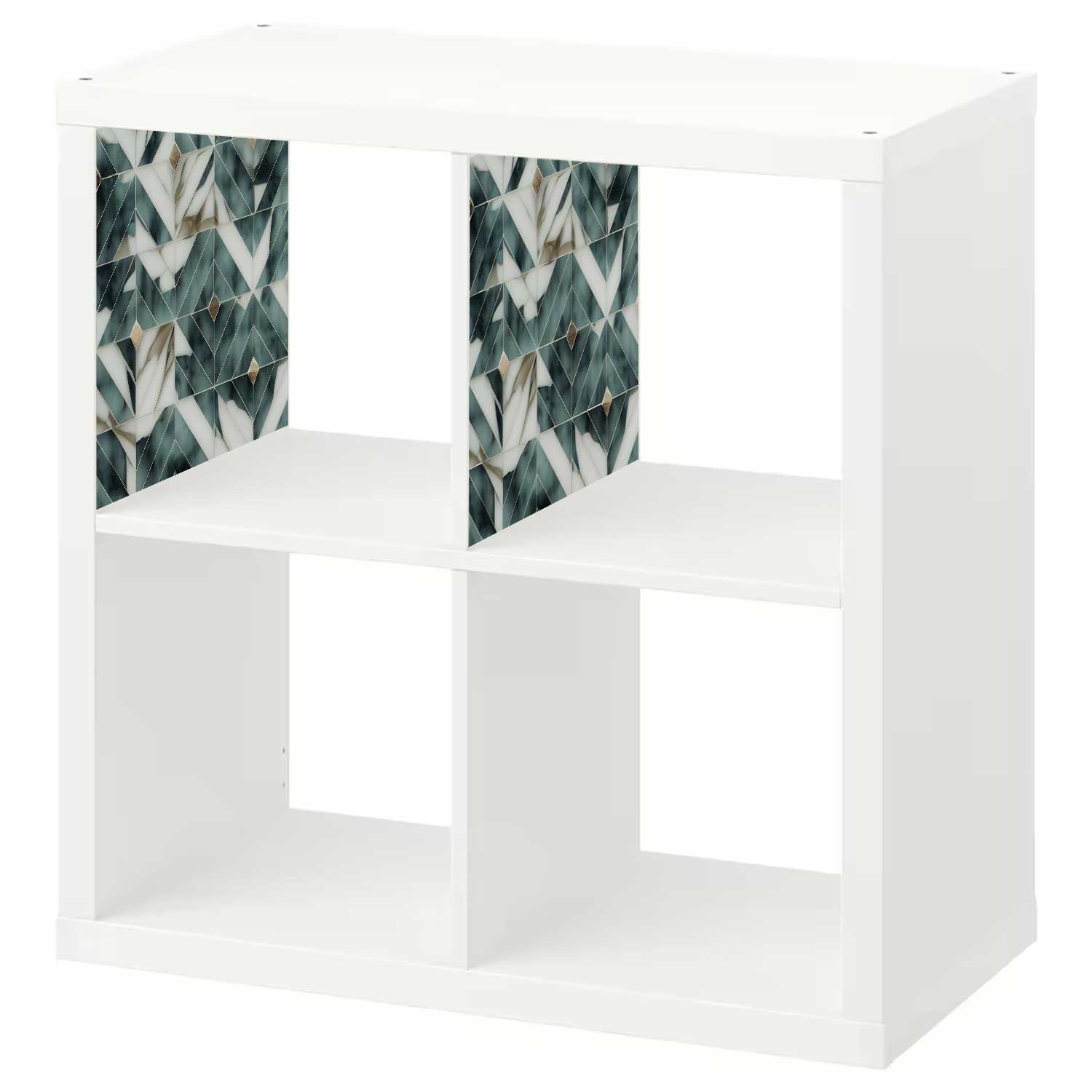 Möbelfolie für IKEA KALLAX Regal 'Marmor Fliesen'