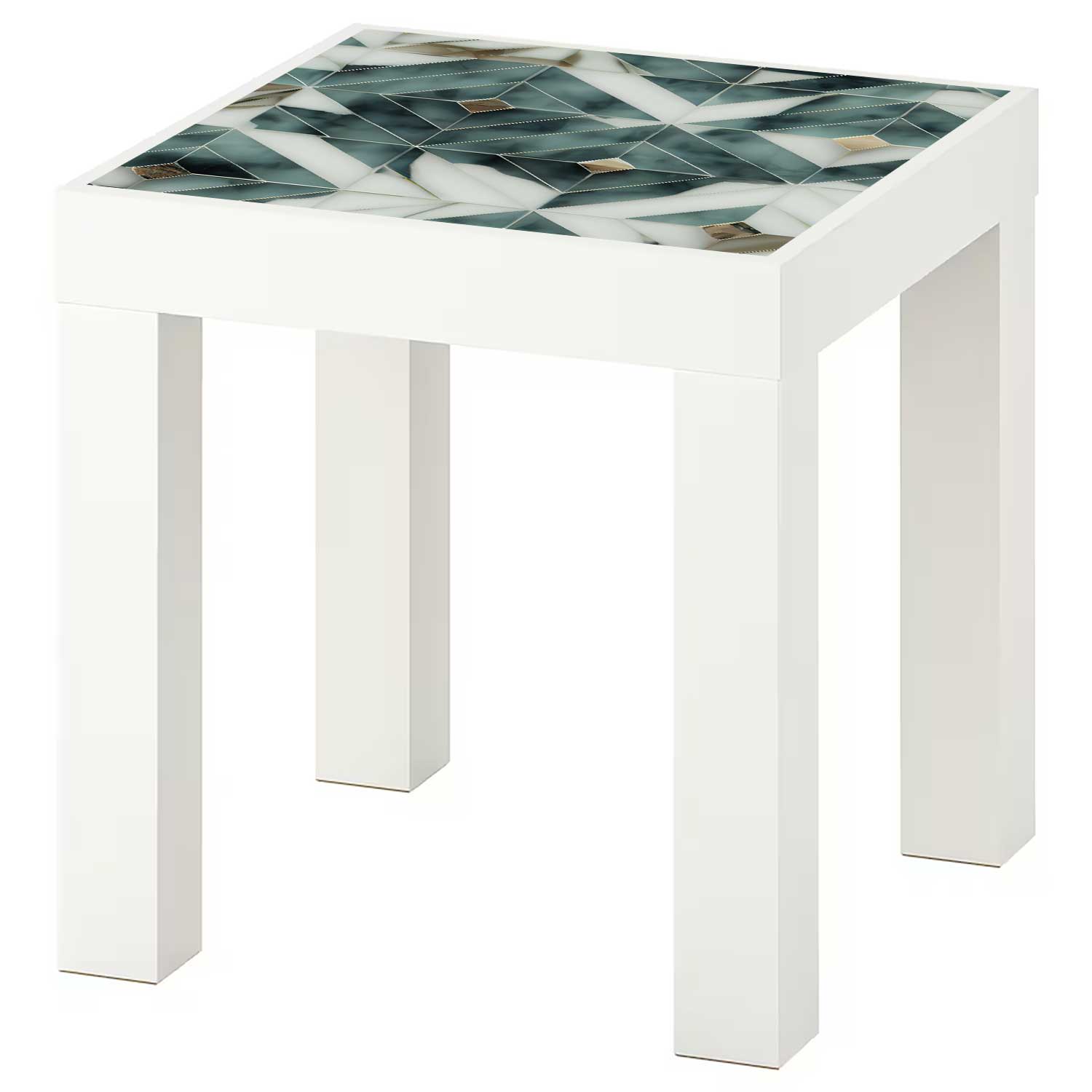 Möbelfolie für IKEA Lack Tisch 35x35 cm 'Marmor Fliesen'