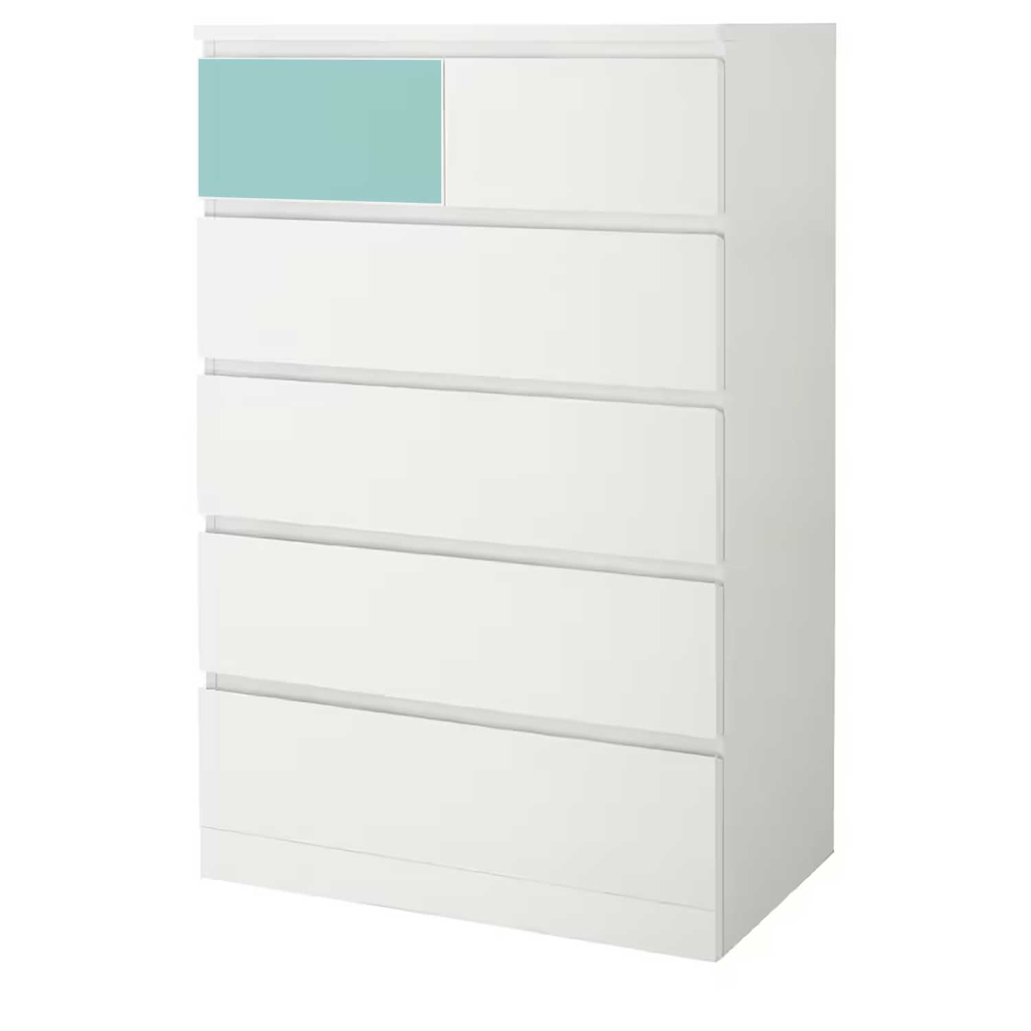 Möbelfolie für IKEA MALM 6-Schubladen 80x123 'Uni-Colors'