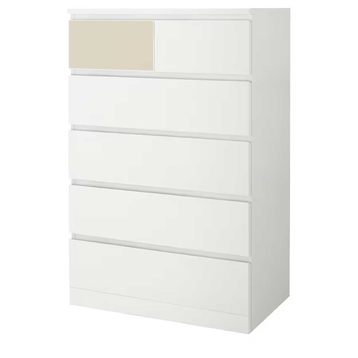 Möbelfolie für IKEA MALM 6-Schubladen 80x123 'Uni-Colors'