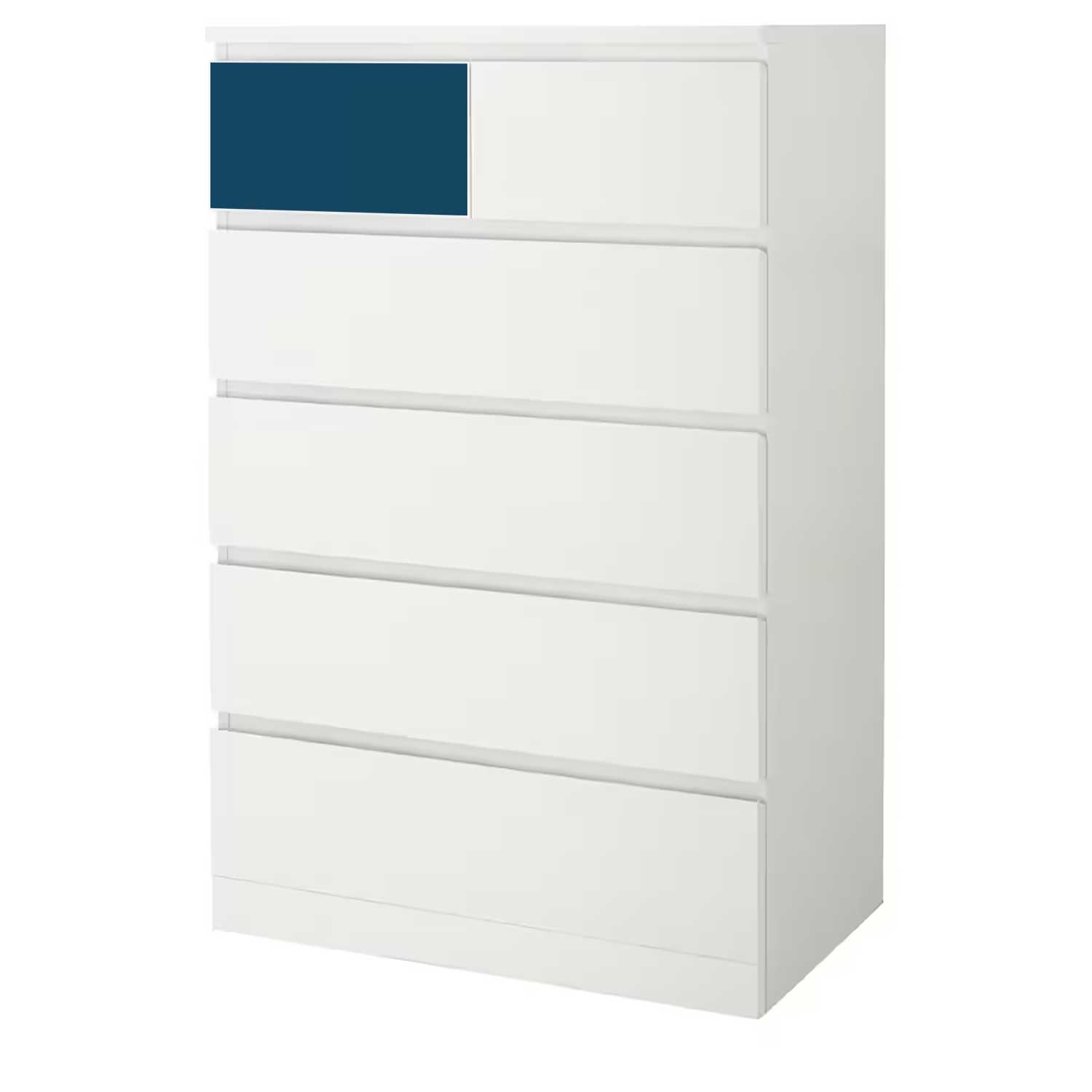 Möbelfolie für IKEA MALM 6-Schubladen 80x123 'Uni-Colors'