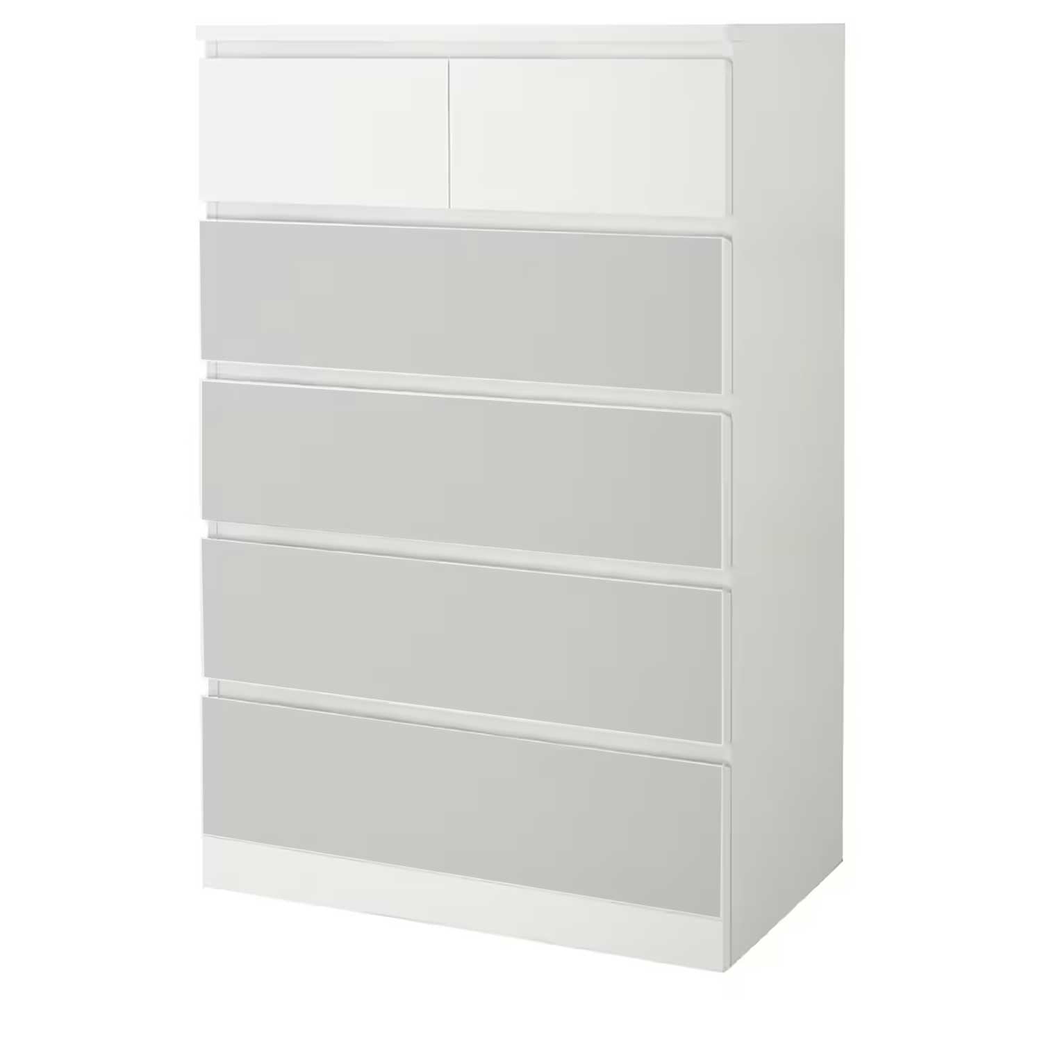 Möbelfolie für IKEA MALM 6-Schubladen 80x123 'Uni-Colors'