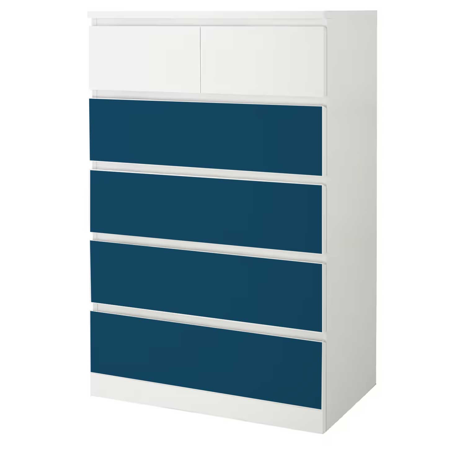 Möbelfolie für IKEA MALM 6-Schubladen 80x123 'Uni-Colors'